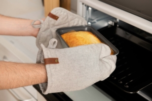 Ardesto Oven mitten Oliver, 18х30cm, 100% cotton, filling: batting, green