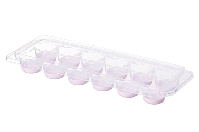 Форма для льда с крышкой Ardesto Fresh Cylinder, 27х9.5х3.8см, силикон, пластик, лиловый