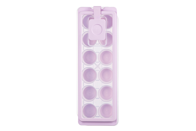 Форма для льда с крышкой Ardesto Fresh Cylinder, 27х9.5х3.8см, силикон, пластик, лиловый
