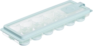 Форма для льоду з кришкою Ardesto Fresh Cylinder, 27х9.5х3.8см, силікон, пластик, блакитний