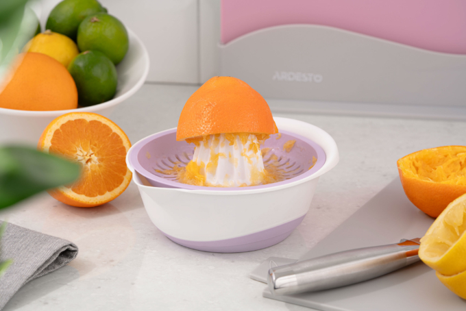 Ardesto Citrus manual squeezer Fresh, 0.6l, plastic, lilac