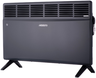 Конвектор електричний ARDESTO CH-2000MCA, 2000 Вт, 20 м2, закритий нагрів. елемент, IP24, мех. керування, антрацит матовий