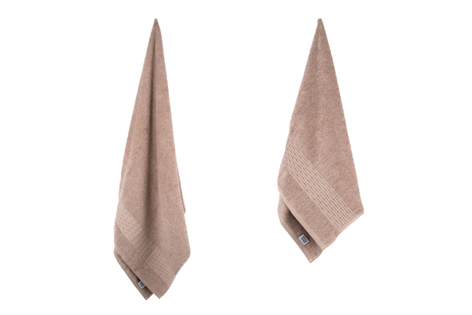 Набор полотенец махровых ARDESTO Lotus, 50х90см, 70х140см, 2шт, 100% хлопок, бежевый