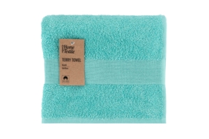 Полотенце махровое Ardesto Benefit, 50х90см, 100% хлопок, бирюзовый