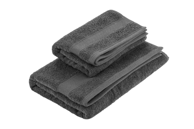 Полотенце махровое Ardesto SuperSoft, 50х90см, 100% хлопок, серый темный