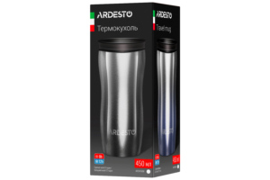 Ardesto Travel mug Metallic, 450ml, stainless steel, blue