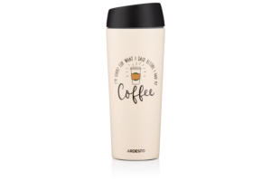 Термочашка Ardesto Coffee Time, 450мл, нержавеющая сталь, бежевый