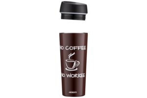 Термочашка Ardesto Coffee Time, 450мл, нержавеющая сталь, коричневый