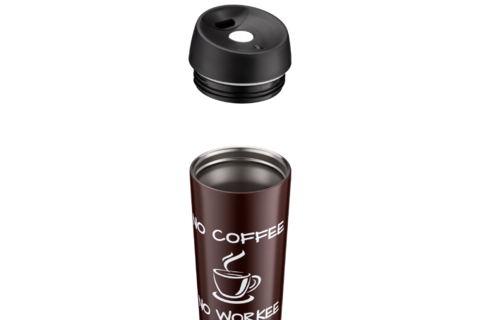 Термочашка Ardesto Coffee Time, 450мл, нержавеющая сталь, коричневый
