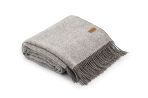 Ardesto Blanket Leonardo Doubleface, 140x200cm, 100% wool, taupe-white