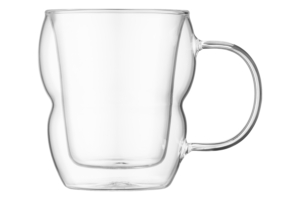 Ardesto mug with handle, 350ml, borosilicate glass, transparent
