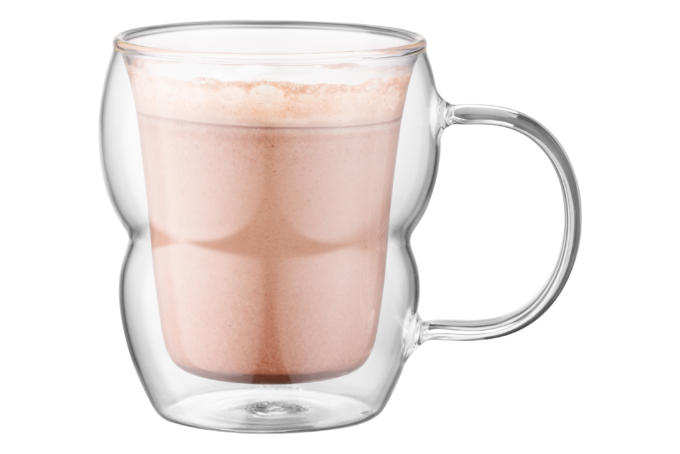 Ardesto mug with handle, 350ml, borosilicate glass, transparent