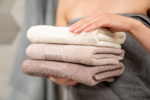 Набір рушників махрових ARDESTO Lotus, 50х90см, 70х140см, 2шт, 100% бавовна, айворі