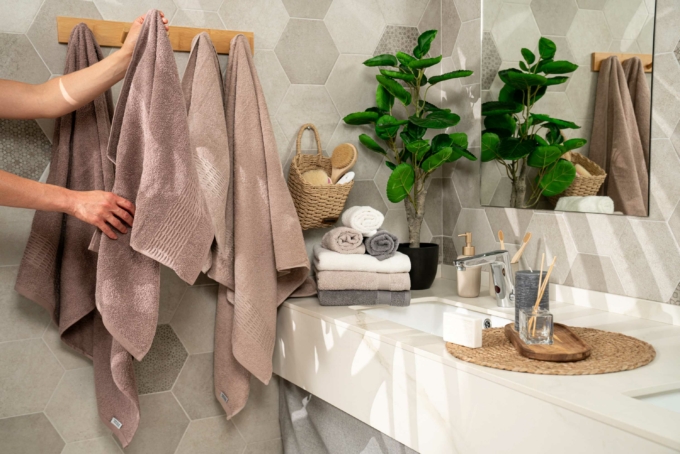 Набор полотенец махровых ARDESTO Lotus, 50х90см, 70х140см, 2шт, 100% хлопок, бежевый