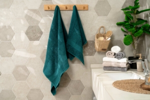 Полотенце махровое Ardesto Benefit, 50х90см, 100% хлопок, зеленый темный