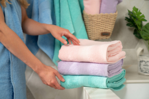 Полотенце махровое Ardesto Benefit, 70х140см, 100% хлопок, сиреневый