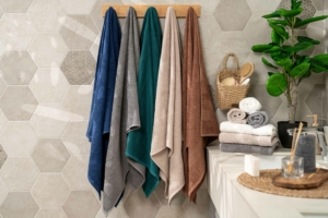 Рушник махровий Ardesto Benefit, 70х140см, 100% бавовна, сірий