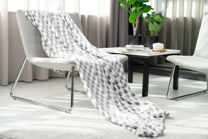Плед Ardesto Flannel, 160х200см, 100% поліестер, геометрія
