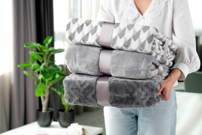 Плед Ardesto Flannel, 160х200см, 100% поліестер, геометрія