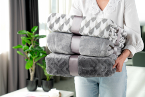 Плед Ardesto Flannel, 200х220см, 100% поліестер, геометрія