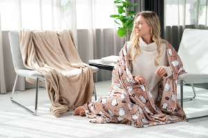 Плед Ardesto Flannel, 160х200см, 100% полиэстер, котики