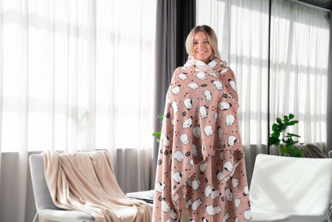 Плед Ardesto Flannel, 160х200см, 100% полиэстер, котики
