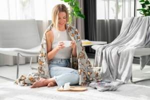 Плед Ardesto Flannel, 160х200см, 100% полиэстер, корги