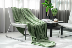 Ardesto Flannel blanket, 160x200cm, 100% polyester, green