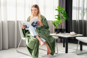 Ardesto Flannel blanket, 160x200cm, 100% polyester, green