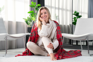 Плед Ardesto Fleece, 160х200см, 100% полиэстер, клетка, красный