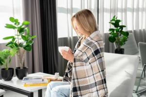 Плед Ardesto Fleece, 130×160см, 100% полиэстер, клетка, коричневый
