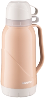 Термос Ardesto Gemini Gourmet, 1800мл, пластик, боросилікатне скло, рожевий світлий