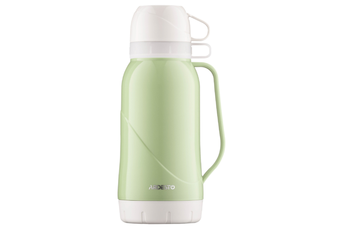 Термос Ardesto Gemini Gourmet, 1800мл, пластик, боросилікатне скло, зелений