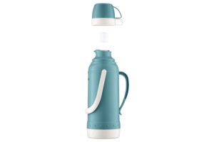 Ardesto Vacuum flask Gemini Gourmet, 2000ml, plastic, borosilicate glass, blue