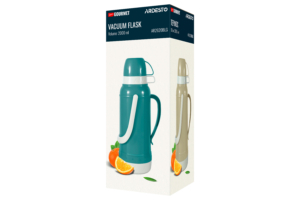 Ardesto Vacuum flask Gemini Gourmet, 2000ml, plastic, borosilicate glass, blue