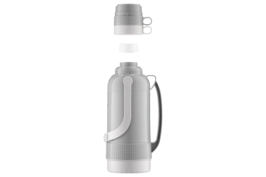 Термос Ardesto Gemini Gourmet, 3200мл, пластик, боросиликатное стекло, серый