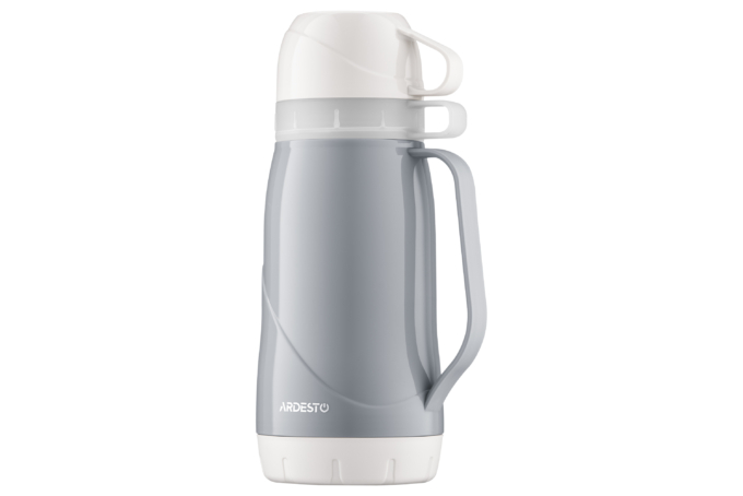 Термос Ardesto Gemini Gourmet, 1000мл, пластик, боросиликатное стекло, синий