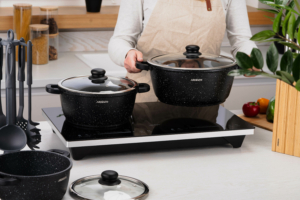 Плитка настольная Ardesto индукционная, конф. — 2 на 1.3кВт и 1.8кВт горизонт., управл. — сенсорное, таймер, boost, черный