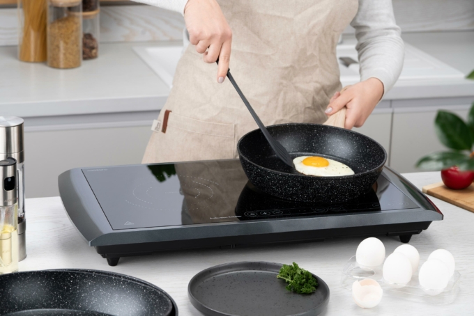 Ardesto Deep Fry pan Midori 24cm, aluminium, black