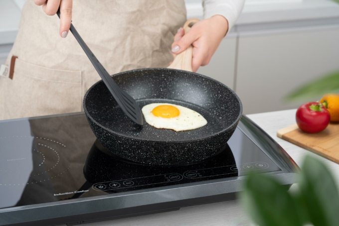 Ardesto Deep Fry pan Midori 24cm, aluminium, black