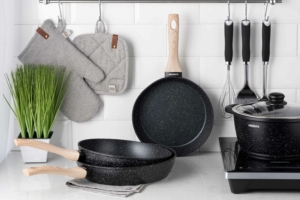 Ardesto Deep Fry pan Midori 24cm, aluminium, black