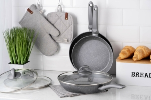 ARDESTO Сковорода з кришкою Gemini Gourmet Vasto, 26см, алюміній, сірий