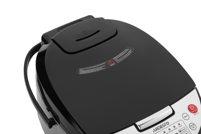 Мультиварка Ardesto, 860Вт, чаша-5л, электронное управл., книга рецептов, металл/пластик, серо-черный