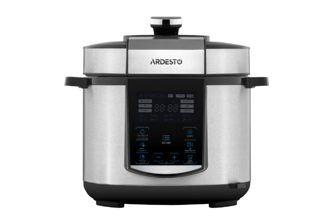Ardesto pressure cooker, 900W, bowl-5l, electronic control, recipes book, iron/plastic, silver