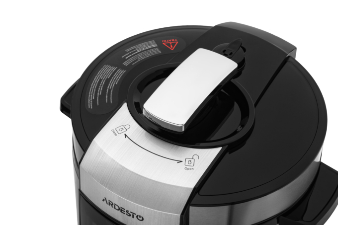 Ardesto pressure cooker, 900W, bowl-5l, electronic control, recipes book, iron/plastic, silver