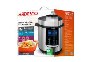 Ardesto pressure cooker, 900W, bowl-5l, electronic control, recipes book, iron/plastic, silver