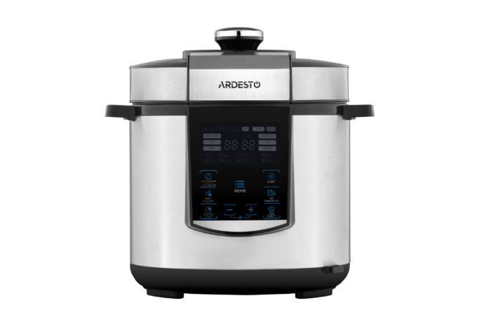 Ardesto pressure cooker, 900W, bowl-6l, electronic control, recipes book, iron/plastic, silver