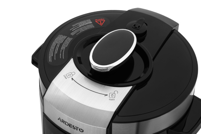 Ardesto pressure cooker, 900W, bowl-6l, electronic control, recipes book, iron/plastic, silver