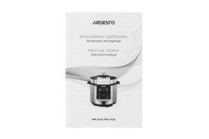 Ardesto pressure cooker, 900W, bowl-6l, electronic control, recipes book, iron/plastic, silver