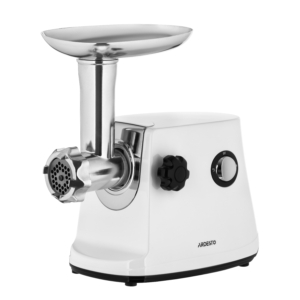 Ardesto meat grinder, 1600W, 1.6kg/min, 3 cutting plates, sausages nozzle, 3 vegetable slicer, plastik, black-silver
